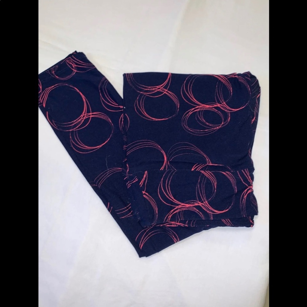 Navy and Pink Lularoe Leggings